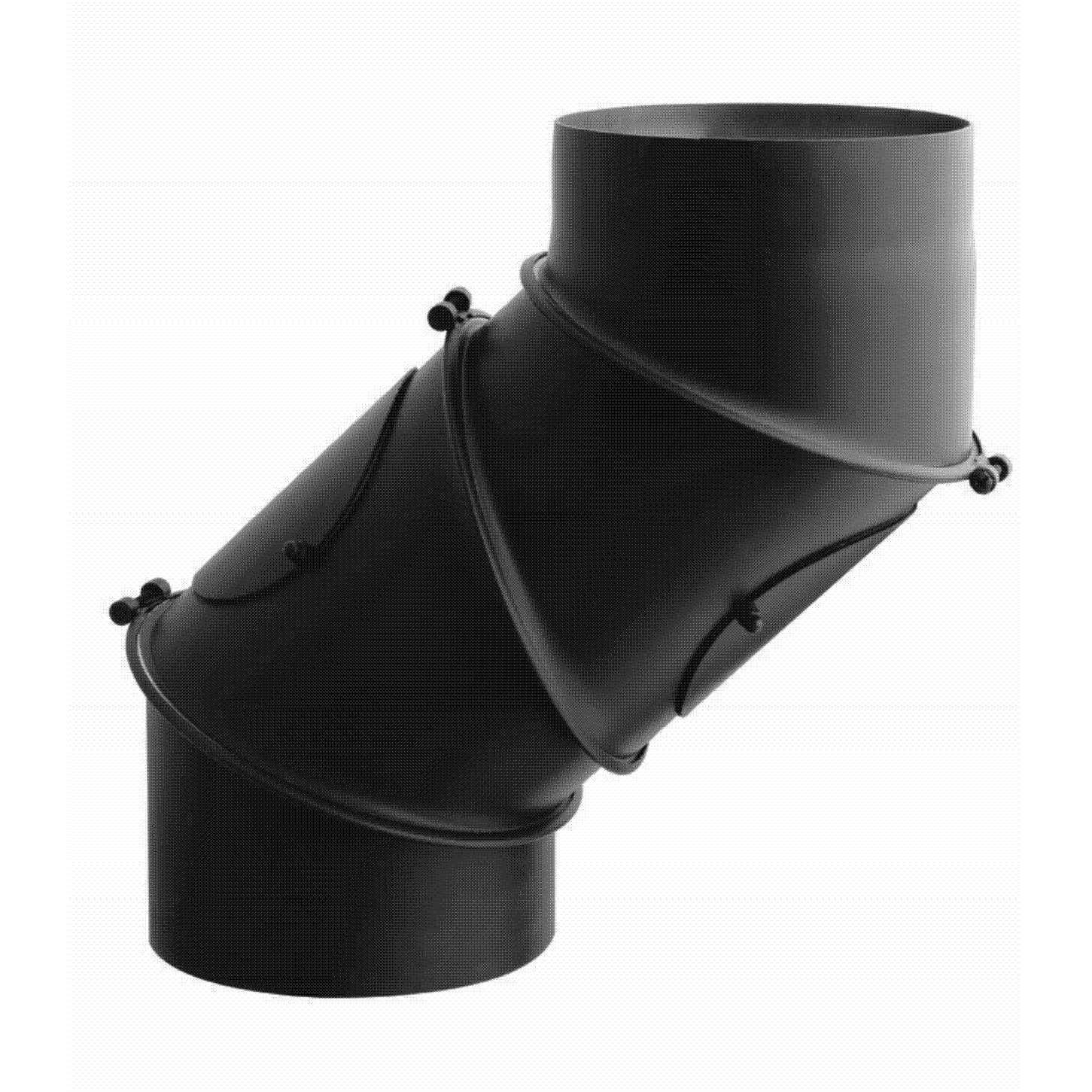 Bogen drehbar 0-90° mit Revision - 4 Segmente